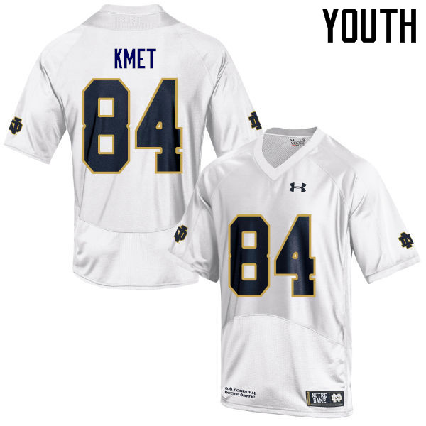 Youth #84 Cole Kmet Notre Dame Fighting Irish College Football Jerseys Sale-White